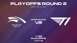 HLE vs T1 | Upper Round 2 Match Highlights | 09.14 | Woori Bank 2025 LCK Playoffs