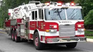 Ridgewood Fire Department Rescue 42, Tower 36, Engine 31 & Car 38 Responding 6/9/25