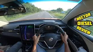 MG Hector Diesel Drive Review ✅ How it feels in real life? Road Test with Hill Driving- MG Hector
