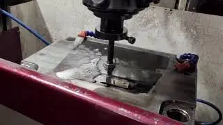EDM A Huge Graphite tool Job Work #edm #die #fire #machine #graphite #spark #live #industry