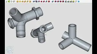 75. FreeCAD 1.0 Для начинающих с нуля! Фланцевый тройник. Очень полезное упражнение!