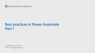 Лучшие практики в Power Automate, часть 1