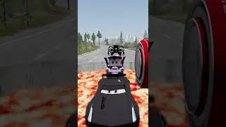 Pixar Cars Lava Cola Bollard Crush &ndash; BeamNG.drive