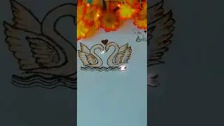 bueatyful Swan art by ritu artist 🥰🥰😘🥰🥰