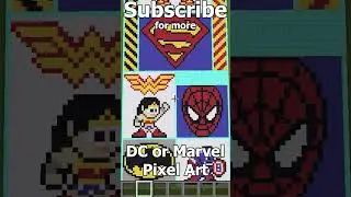 Minecraft: Satisfying Pixel Art | Superman 2.0!! | DC vs Marvel