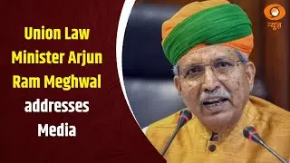 Union Law Minister Arjun Ram Meghwal addresses Media | Theme: Samajik Nyay | Press Interaction