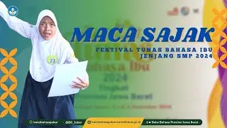 Pemenang I Maca Sajak Kategori Putri Jenjang SMP FTBI Jawa Barat 2024