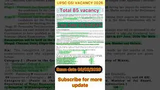 UPSC Combined Geo-Scientist 2026: Apply Now for Geologist Chemist & more! | Exam Details & Deadlines