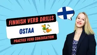 Learn Finnish Verb &ldquo;Ostaa&rdquo; &ndash; Present Tense Drill (Repeat After Me!)