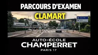 Clamart &ndash; Parcours d&rsquo;examen permis de conduire #6(Auto-&eacute;cole Levallois &ndash; M&eacute;tro Louise Michel)