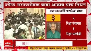 Baba Adhav Funeral : समाजसेवक बाबा आढाव यांच्यावर शासकीय इतमामात अंत्यसंस्कार
