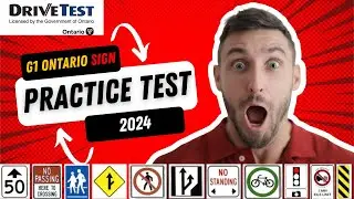G1 Test Ontario 2024 | All SIgn Real Questions and Answers | G1 Knowledge Test | Part - 1