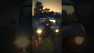 Alone With An Old Car Under The Stars #rural #aesthetic #shorts