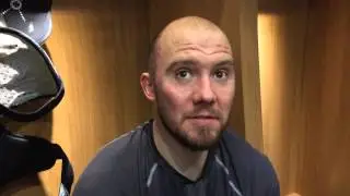 Flyers' NIcklas Grossmann talks about shot-blocking