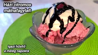 Citromos m&aacute;lnafagylalt otthon k&eacute;sz&iacute;tve.