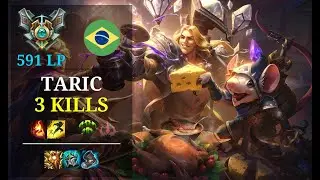 Taric Support vs Galio - 3 kills - Ydimi BR Grandmaster (591 LP) Patch 11.4