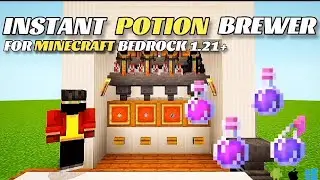 Instant Potion Brewer in Minecraft Bedrock | Auto Brewing System