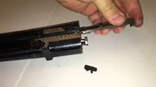 Removing the ejector on an early model Beretta 692 Shotgun