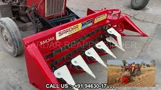 SARDAR REAPER BINDER, reaper machine for cutting wheat and making bundles - famous tractor #reape...