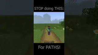 How to Build PATHS the RIGHT way in Minecraft!
