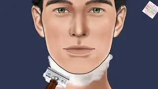 [ASMR] Shaving voice + ungrow hair removal   |  animation  #asmr #asmrvideo #shaving