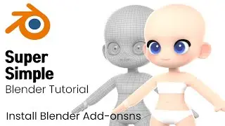 Blender Character Modeling Tutorial | 00 Install Blender Add-ons