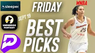 PrizePicks WNBA Friday Best Player Prop Bets 9/19/25 | Best WNBA Parlay Picks Today September 19 🚀