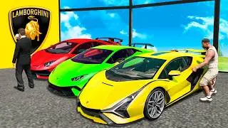 ROBANDO todos los LAMBORGHINIS del CONCESIONARIO de GTA 5