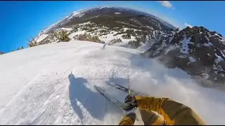 Skiing A Mini-May-Powder Day at Mammoth Mountain, CA |  Paranoids, Cornice Bowl, Chair 23, Chair 3