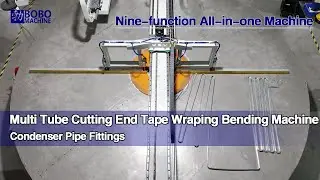 Serpentine Tube Bender Machine+Automatic Multi Tube Cutting End Tape Wraping Bending Machine