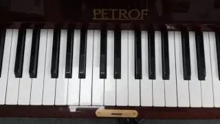 E flat minor scale - natural - piano - one octave