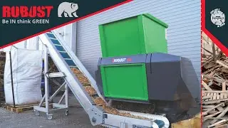 SHREDDING PALLETS with METAL NAILS_ROBUST INDUSTRIAL SHREDDER SD line