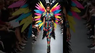 AI Fashion - Strut Like A Peacock, Command The Runway! 🦚✨ #FashionFierce #RunwayRevolution #aifashi