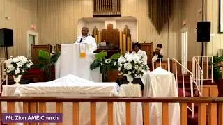 Welcome All to Worship at Mt. Zion AME Church Daytona Beach.