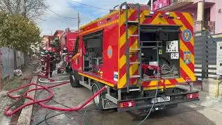 Incendiu de amploare pe strada Iancu Jianu din municipiul Cluj-Napoca