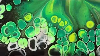 Reverse Flower Dip - With Silicone Oil - Fluid Art - Acrylic Pouring