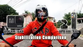 Stabilization Test GoPro HERO 7 Black vs Feiyu Tech Pocket 3 #actioncamera #gopro #feiyutech