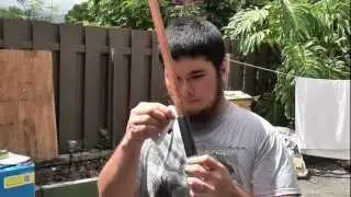 Finishing the PVC Walking Stick Blow Gun