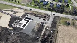 Elburn, Illinois, Aerial Drone Footage, November 2020