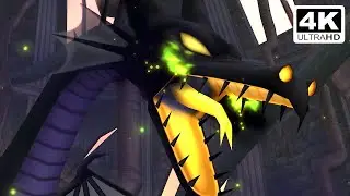 Kingdom Hearts Final Mix PC - Dragon Maleficent Boss Fight 4K