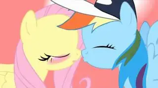 My Little Pony - Rainbow Dash and Fluttershy Kiss