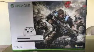 Xbox One S 1TB Console - Gears of War 4 Bundle unboxing 4K