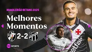 COUTINHO FAZ GOLA&Ccedil;O, MAS VOZ&Atilde;O N&Atilde;O PERDOA FALHAS DO VASCO! VASCO 2X2 CEAR&Aacute; | MELHORES MOMENTO5