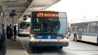 Bricktown Mall Bound 2015 Novabus LFS 8143 S74 Local Bus From St George Ferry To Bricktown Mall