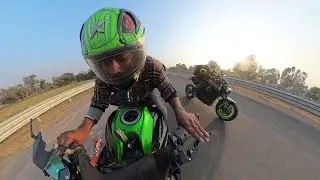Kawasaki Z1000 vs Z900 Drag Race || 250+ Speed 🔥  || Mr vishal 