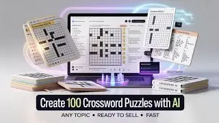 Create 100 Crossword Puzzles FAST with AI 🤯 | CrosswordAI Review (Amazon KDP + Etsy)