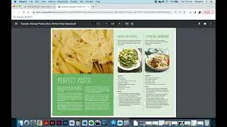 InDesign Tutorial - Perfect Pasta magazine spread