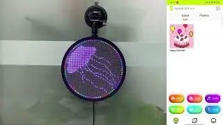 Car sign LED digital board mobile phone APP character GIF animation text led display in cars
