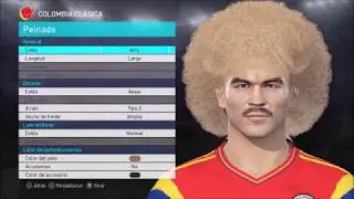 VALDERRAMA/ O. CORDOBA/ ASPRILLA/ YEPES FACES PES 2018 (PS4)