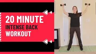 20 Minute Intense Back Home Workout/Dumbbell Workout 